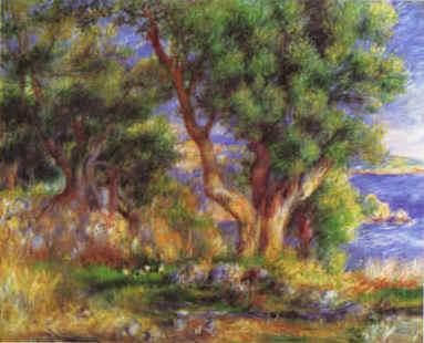 Pierre Renoir Landscape on the Coast near Menton Norge oil painting art